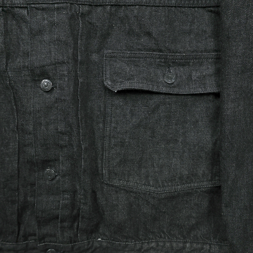 【2025AW) 2103BK Type2 Oversized Black Denim Jacket