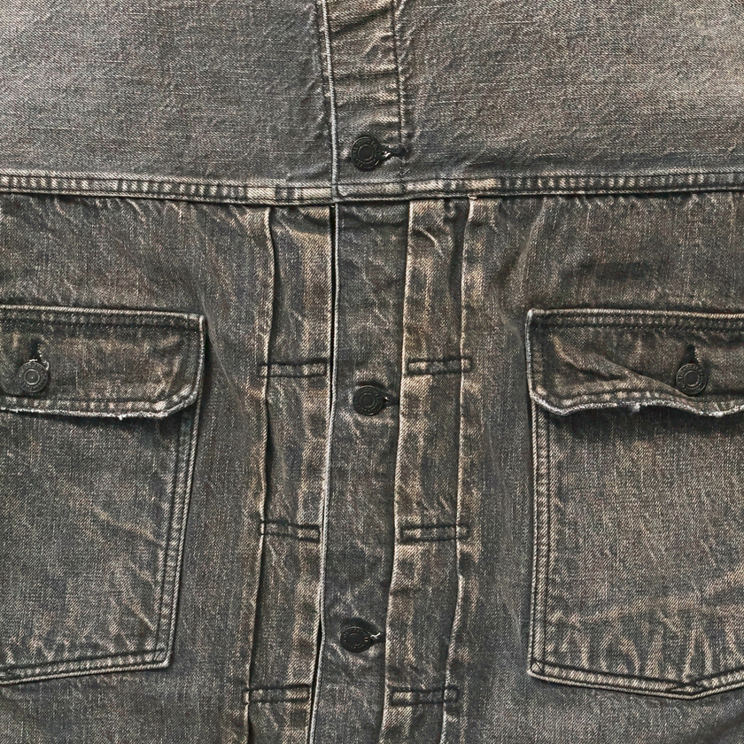 【2025AW】2103BKHW Type 2 Oversized Black Denim Jacket “Dartford”