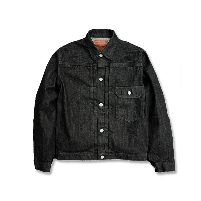 2107BK Type 1 Black Denim Jacket