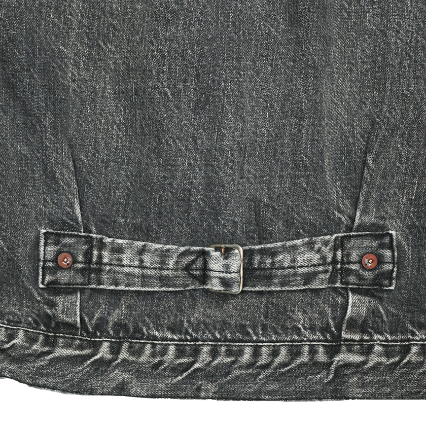 2107BKHW Type 1 Black Denim Jacket Dartford