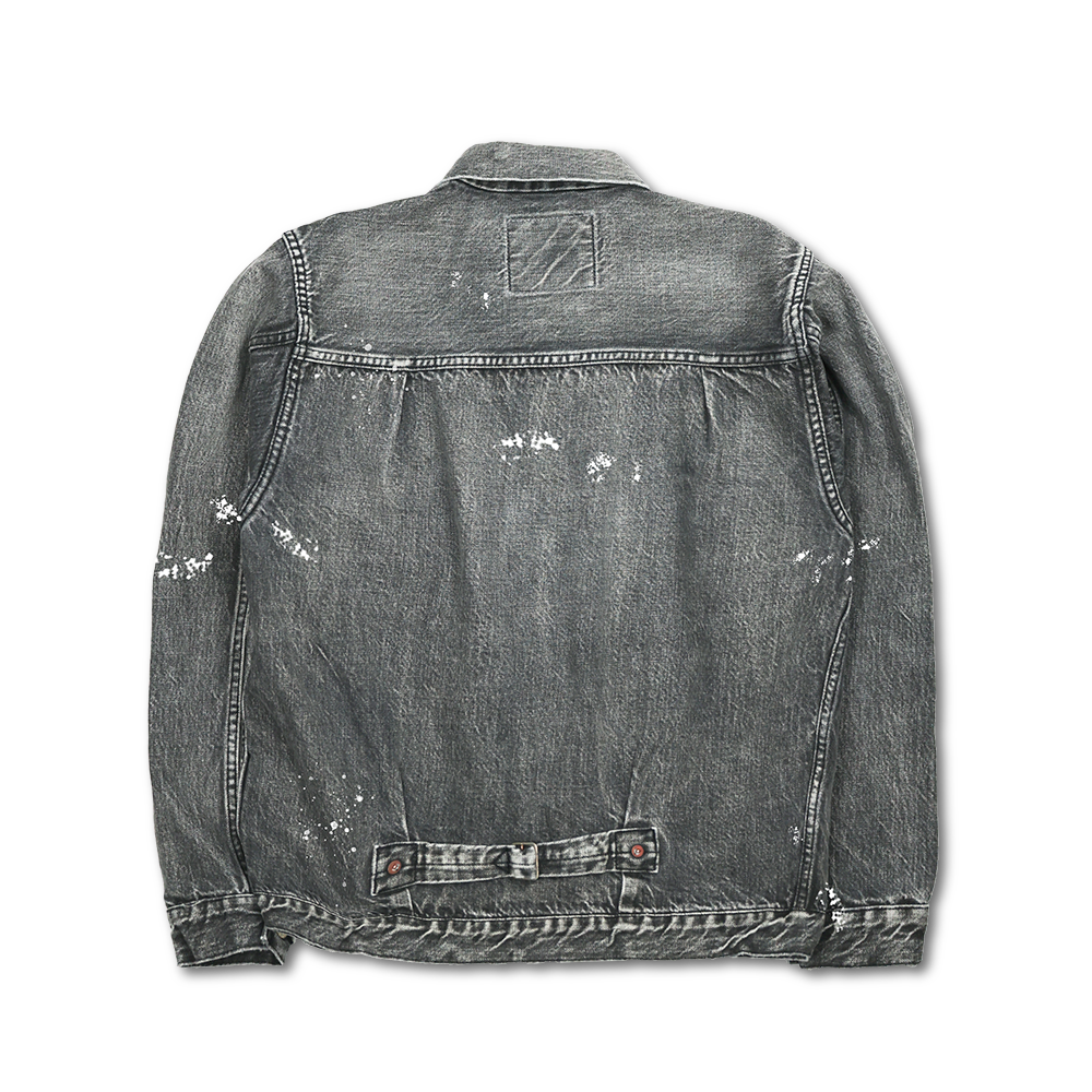 2025SS】2107BKHW-SP Type 1 Black Denim Jacket Dartford Splat 2025SS】2107BKHW-SP Type 1 Black Denim Jacket Dartford Splat
