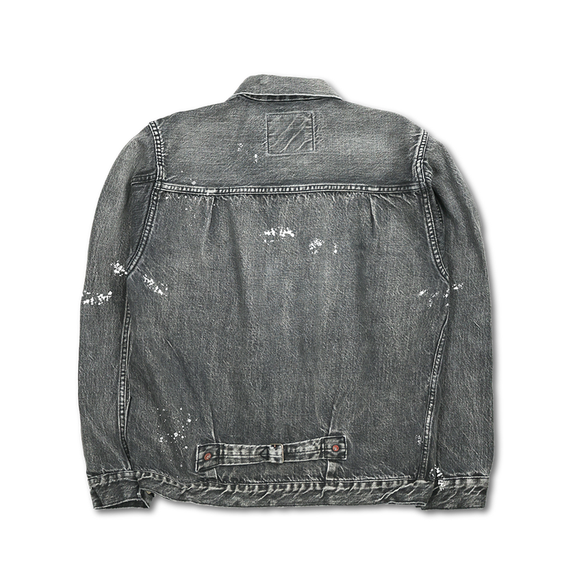 2025SS】2107BKHW-SP Type 1 Black Denim Jacket Dartford Splat