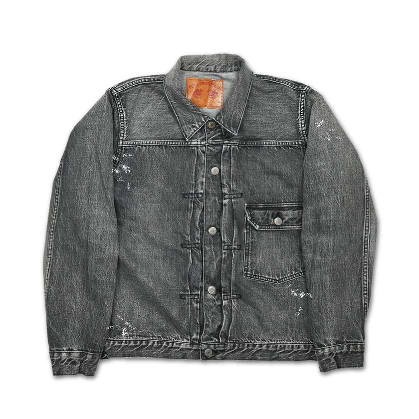 2025SS】2107BKHW-SP Type 1 Black Denim Jacket Dartford Splat 2025SS】2107BKHW-SP Type 1 Black Denim Jacket Dartford Splat