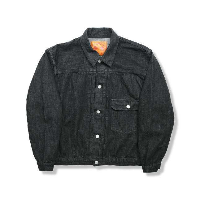 FULLCOUNT 2107BKSS Type 1 Black Denim Jacket セルビッチ 日本製 Zimbabwe Cotton