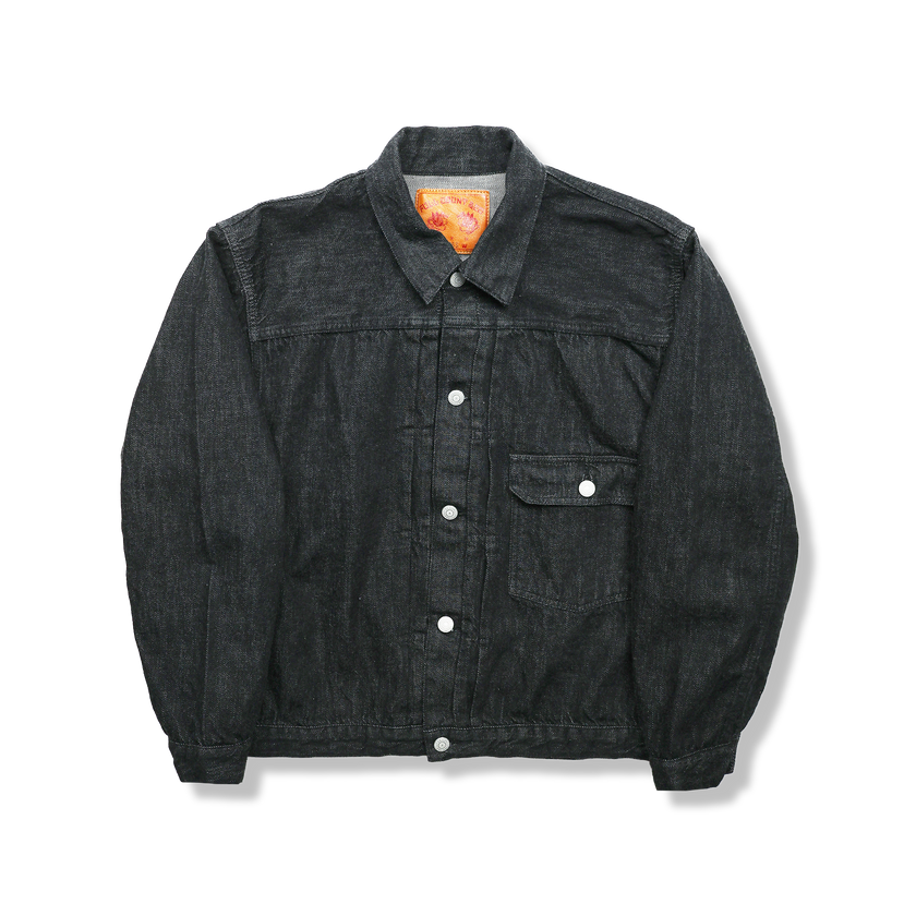 2107BKSS Type 1 Black Denim Jacket (Super Smooth) – fullcountjp