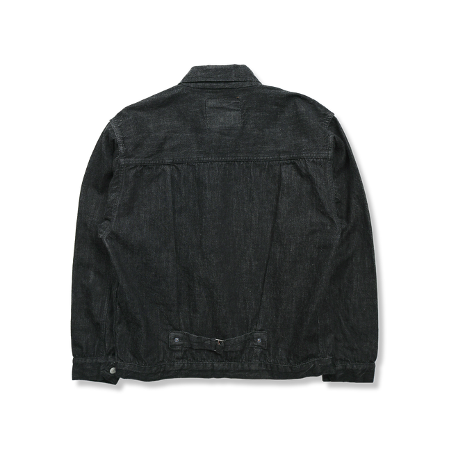2107BKSS Type 1 Black Denim Jacket (Super Smooth)