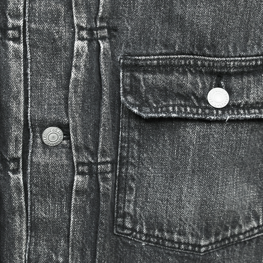 【2025AW】2107BKSSHW Type 1 Black Denim Jacket Dartford (Super Smooth)