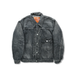 2107BKSSHW Type 1 Black Denim Jacket Dartford (Super Smooth)