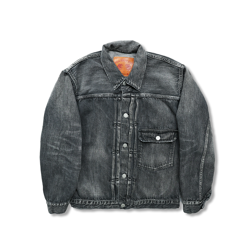 2107BKSSHW Type 1 Black Denim Jacket Dartford (Super Smooth)