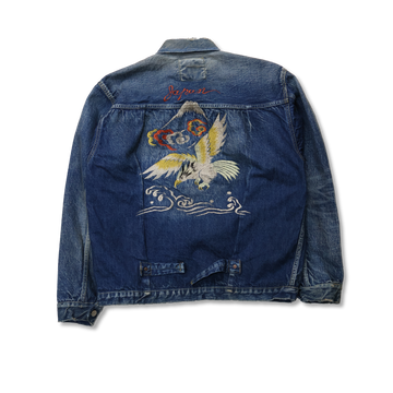 【2025AW】2016-2107E Souvenir Embroidery Type 1 Denim Jacket HW “More Than Real” FULLCOUNT