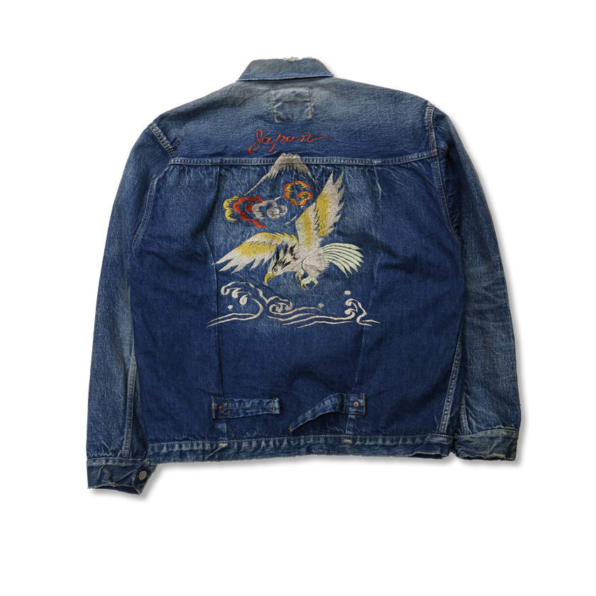 【2025AW】2016-2107E Souvenir Embroidery Type 1 Denim Jacket HW “More Than Real” FULLCOUNT