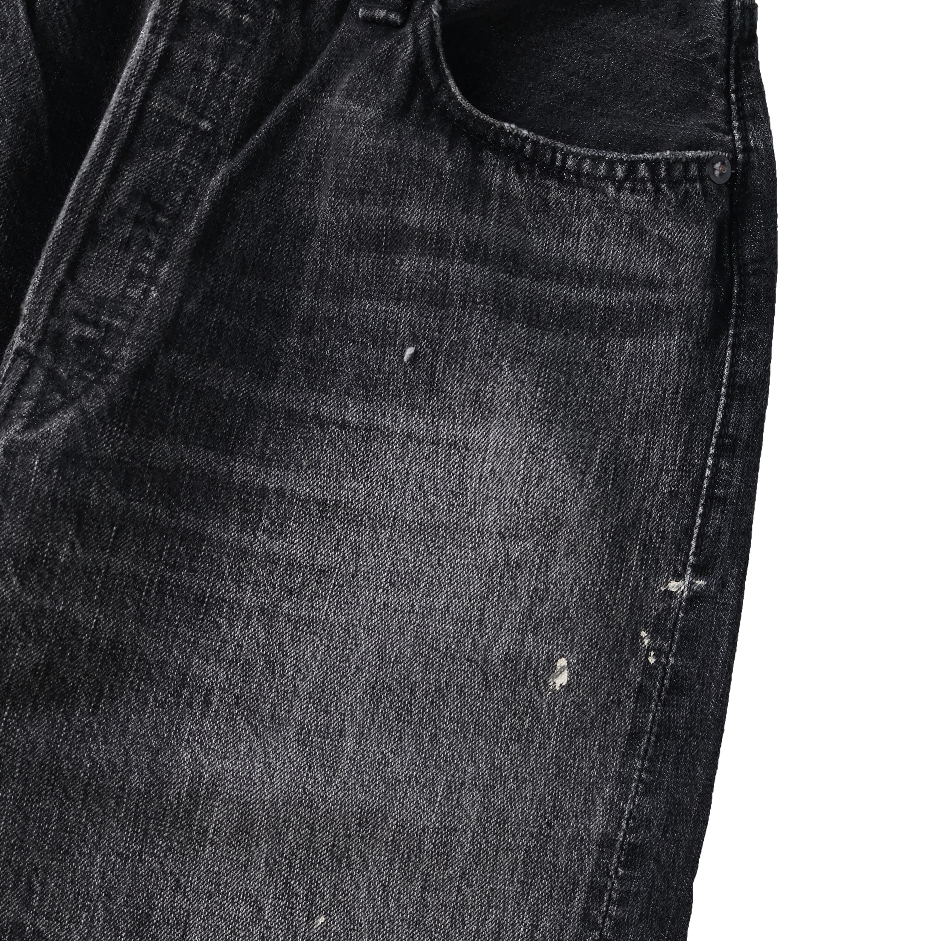 0105BKHW-SP Wide Black Denim Dartford Splatter – fullcountjp 0105BKHW-SP Wide Black Denim Dartford Splatter – fullcountjp