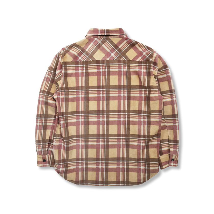 【2025AW】FL-4000 Suede Leather Check Work Shirt