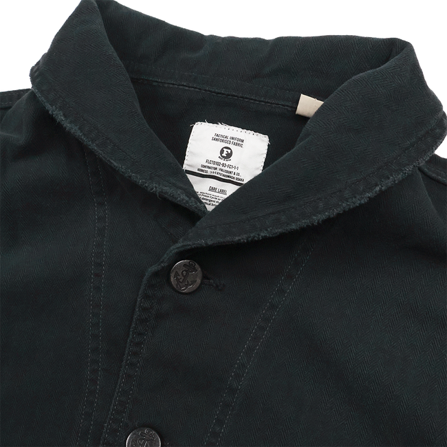 【2026SS】2052VE-2 USN Shawl Collar Herringbone Coverall VE(Vintage Effect)