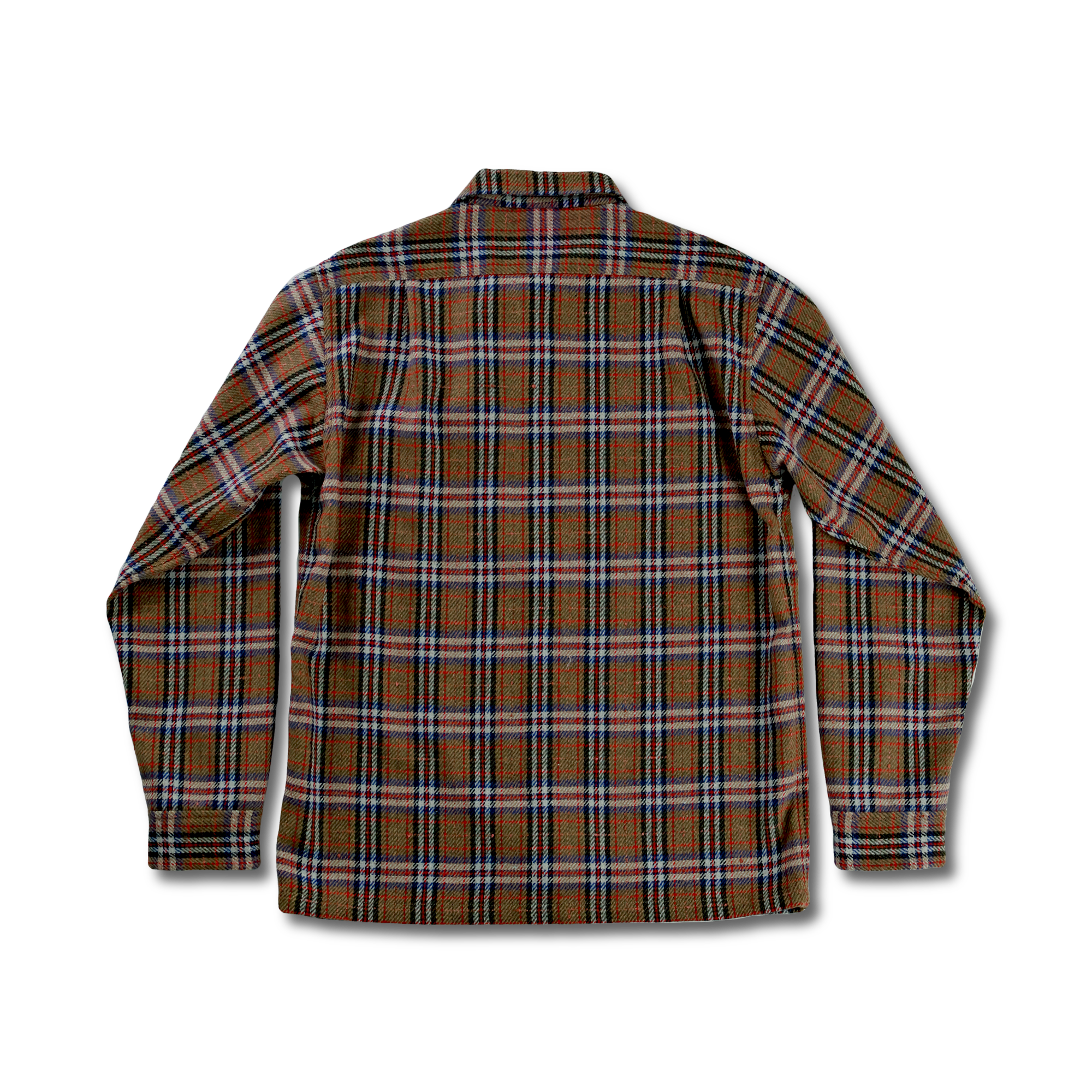 【26AW】4103 Wool Twill Tartan Check Open Collar Shirt
