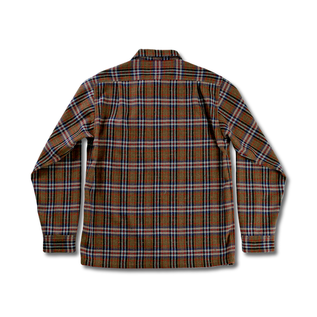 【26AW】4103 Wool Twill Tartan Check Open Collar Shirt