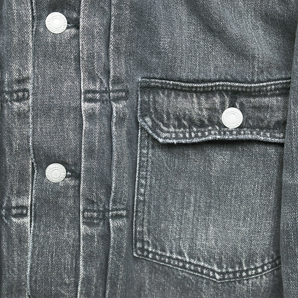 【2025AW】2102BKSSHW Type 2 Black Denim Jacket Dartford (Super Smooth)