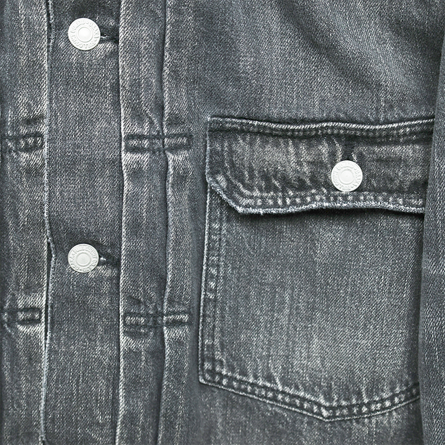 【2025AW】2102BKSSHW Type 2 Black Denim Jacket Dartford (Super Smooth)