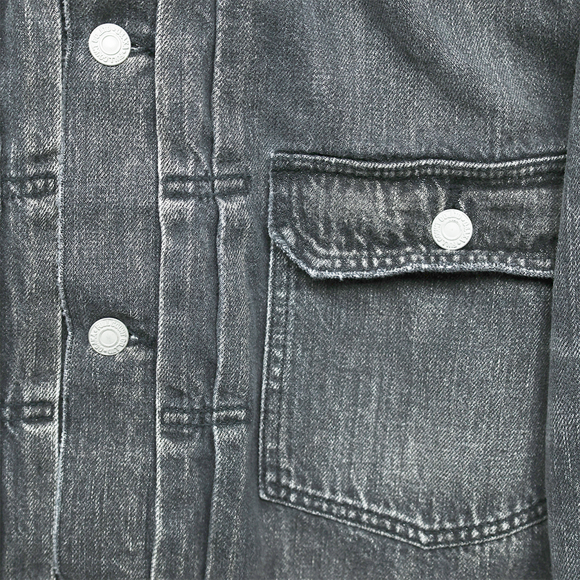 【2025AW】2102BKSSHW Type 2 Black Denim Jacket Dartford (Super Smooth)