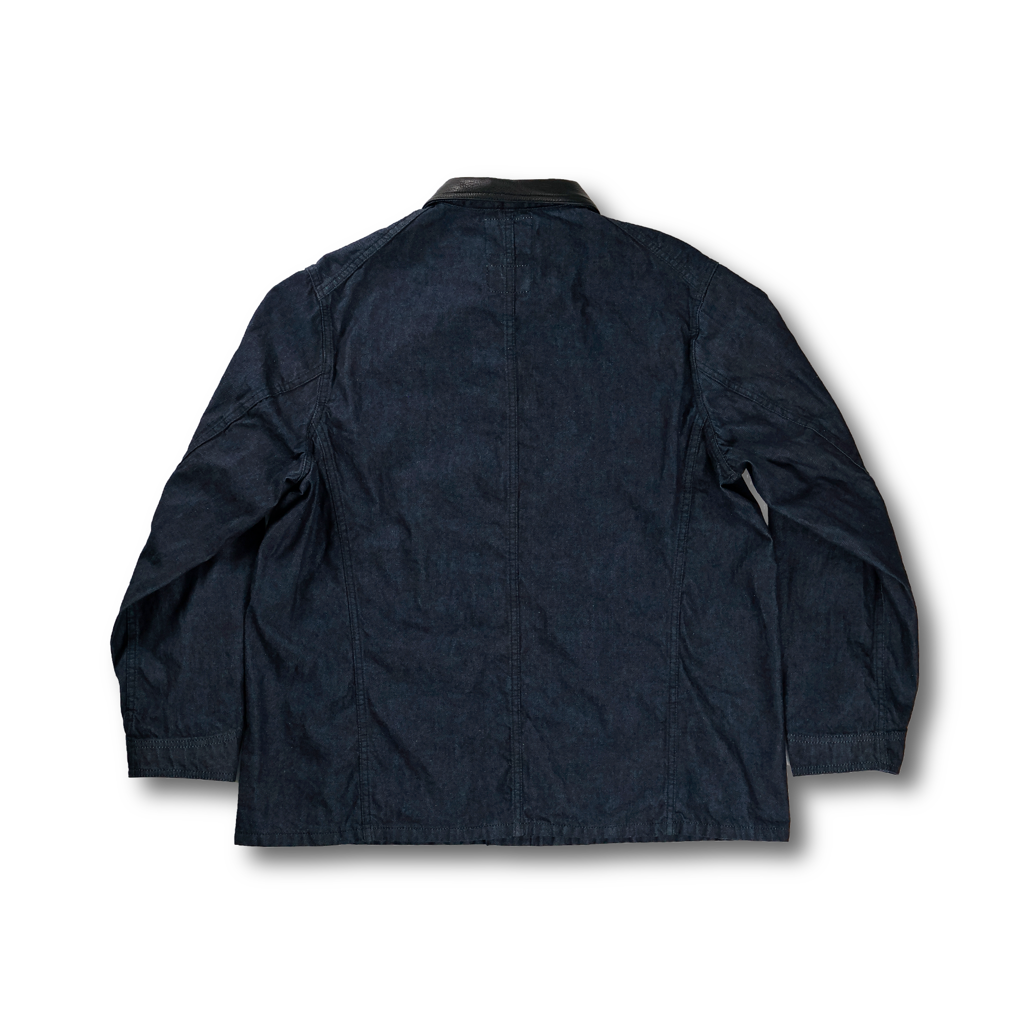 【26AW】GFC2001 Leather Collar Denim Chore Jacket
