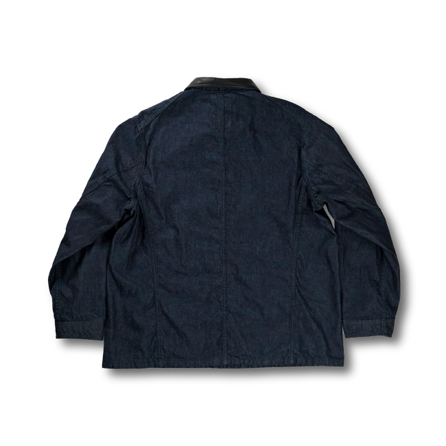 【26AW】GFC2001 Leather Collar Denim Chore Jacket