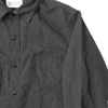 【2026SS】4091L 20’s Black Cotton/Linen Farmers Shirt