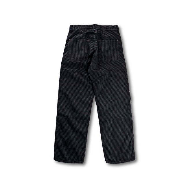 1149 Hickoly Stripe Black Work Trousers