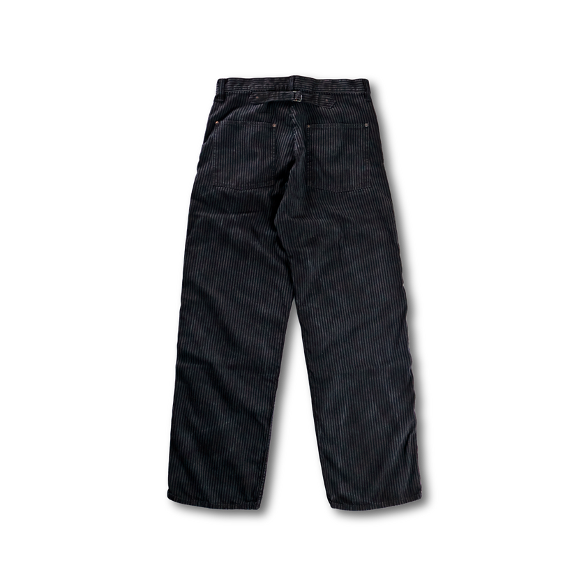 1149 Hickoly Stripe Black Work Trousers