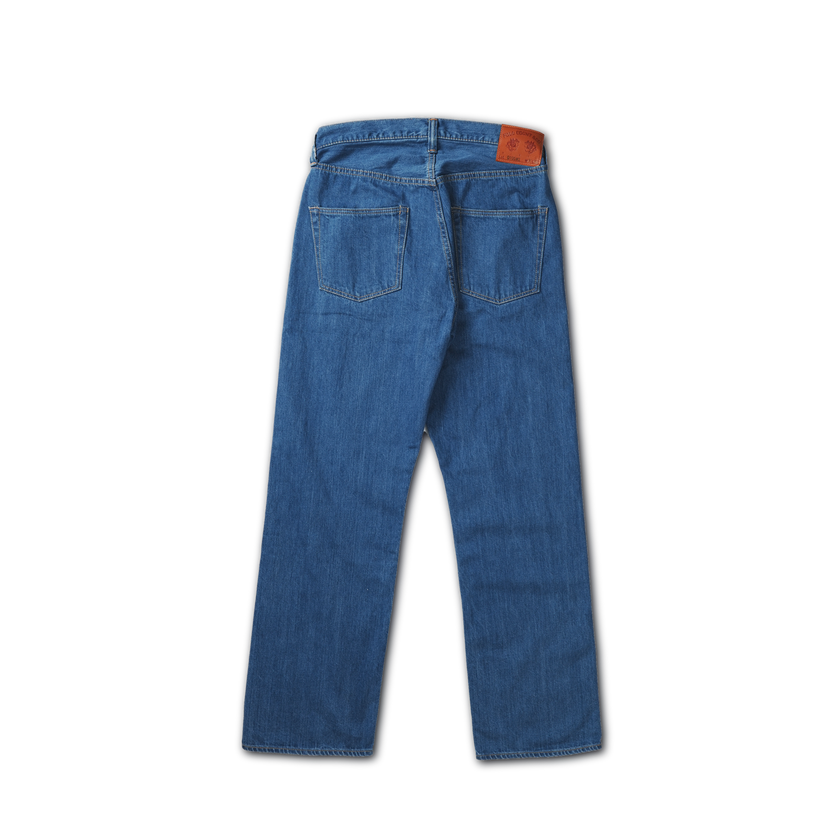 0105HS Wide Denim Stone Washed