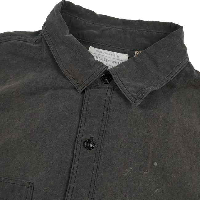 【2026SS】4091LVE 20’s Black Cotton/Linen Farmers Shirt VE (Vintage Effect)