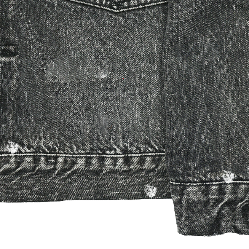 【2025SS】2102BKHW-SP Type 2 Black Denim Jacket Dartford Splat