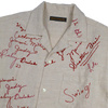 【2026SS】4100-1 Embroidery Signature Open Collar S/S Shirt