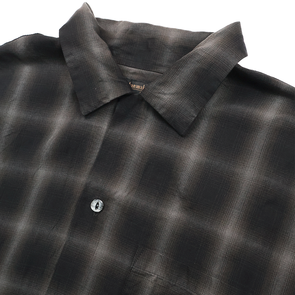 【2026SS】4100-4 Ombre Check Open Collar S/S Shirt