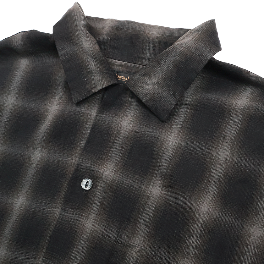 【2026SS】4100-4 Ombre Check Open Collar S/S Shirt