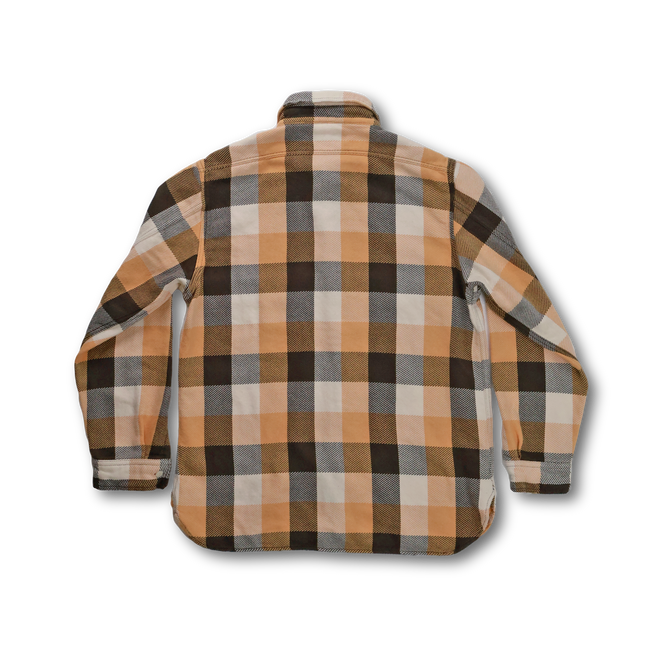 【26AW】4106VE Original Cotton Check Flannel Work Shirt Fade&Damage(Vintage Effect)