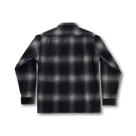 【26AW】4102 Wool Alpaca Shaggy Check Open Collar Shirt