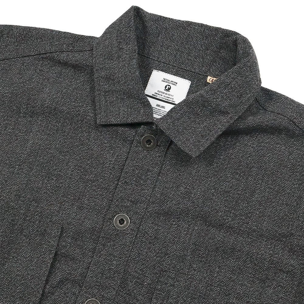 【2026SS】4097-2 US Army Pullover Black Covert Chambray Shirt