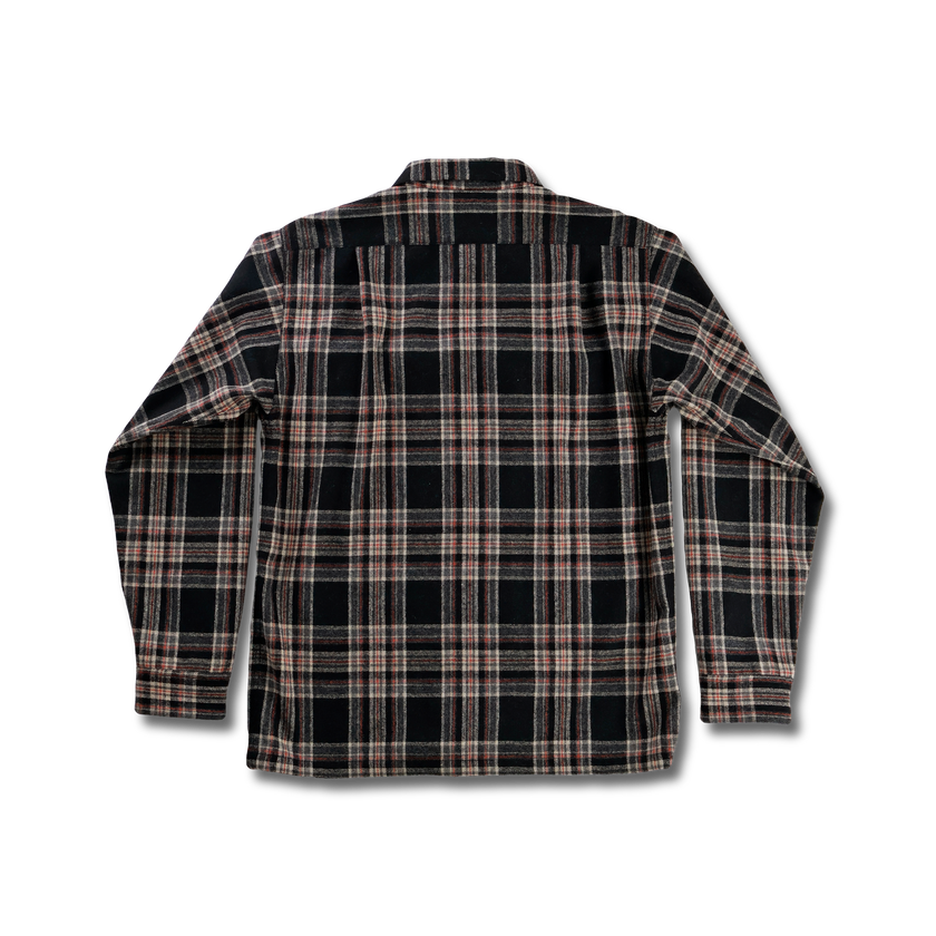 【26AW】4103 Wool Twill Tartan Check Open Collar Shirt
