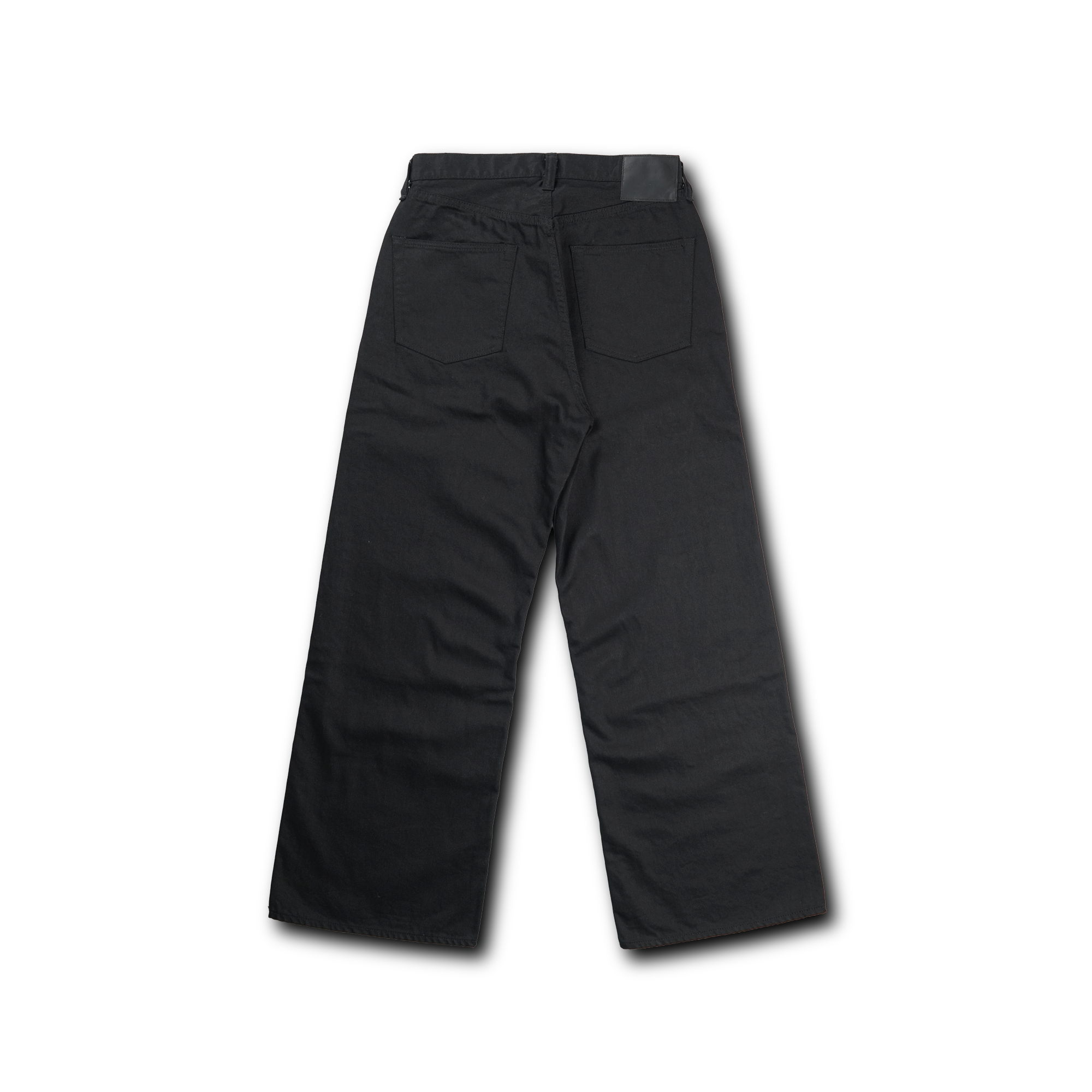 【限定】0105BKBK Wide Black Black Selvedge Denim
