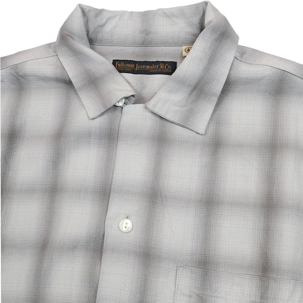 【2026SS】4100-4 Ombre Check Open Collar S/S Shirt