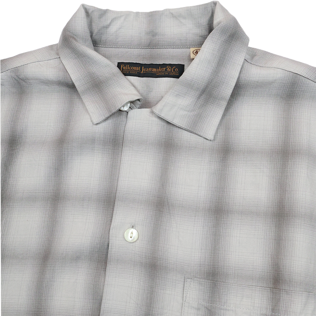 【2026SS】4100-4 Ombre Check Open Collar S/S Shirt