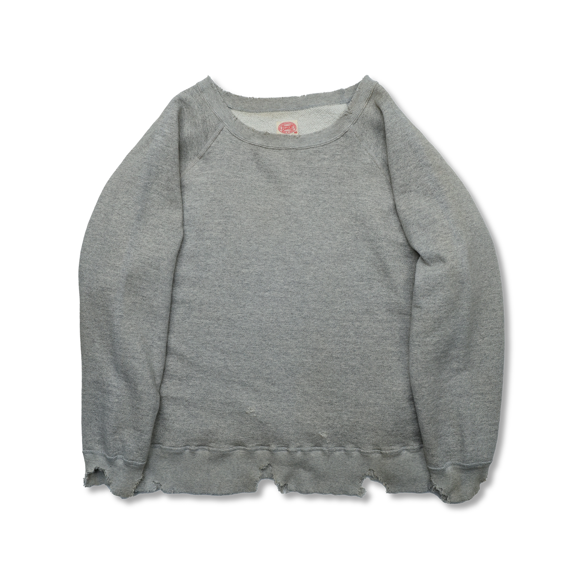 【2025AW】3769 Fading Raglan Sleeve Sweatshirt