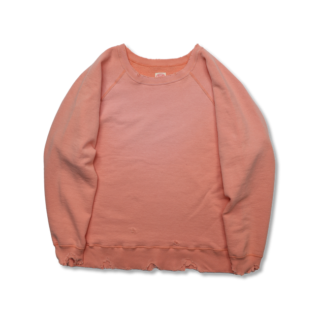 【2025AW】3769-1 Fading Raglan Sleeve Sweatshirt(damage less)