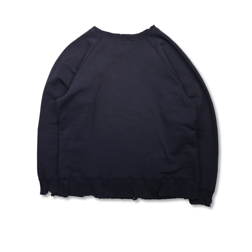 【2025AW】3769-1 Fading Raglan Sleeve Sweatshirt(damage less)