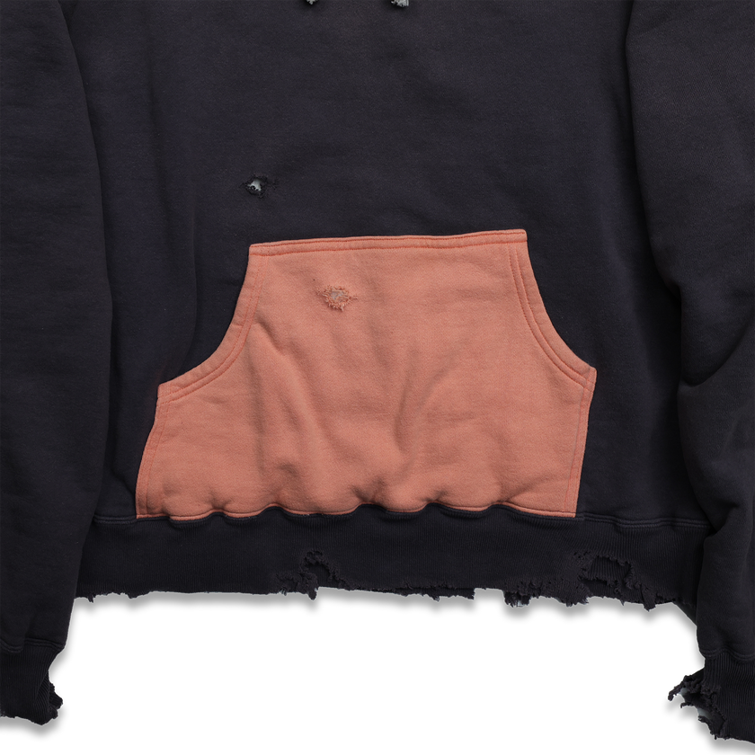 【2025AW】3770 Fading Double Face Sweat Hoodie