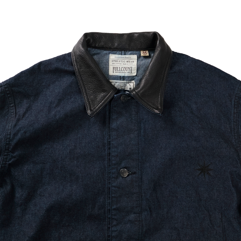 【26AW】GFC2001 Leather Collar Denim Chore Jacket