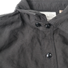 【2026SS】4091L 20’s Black Cotton/Linen Farmers Shirt