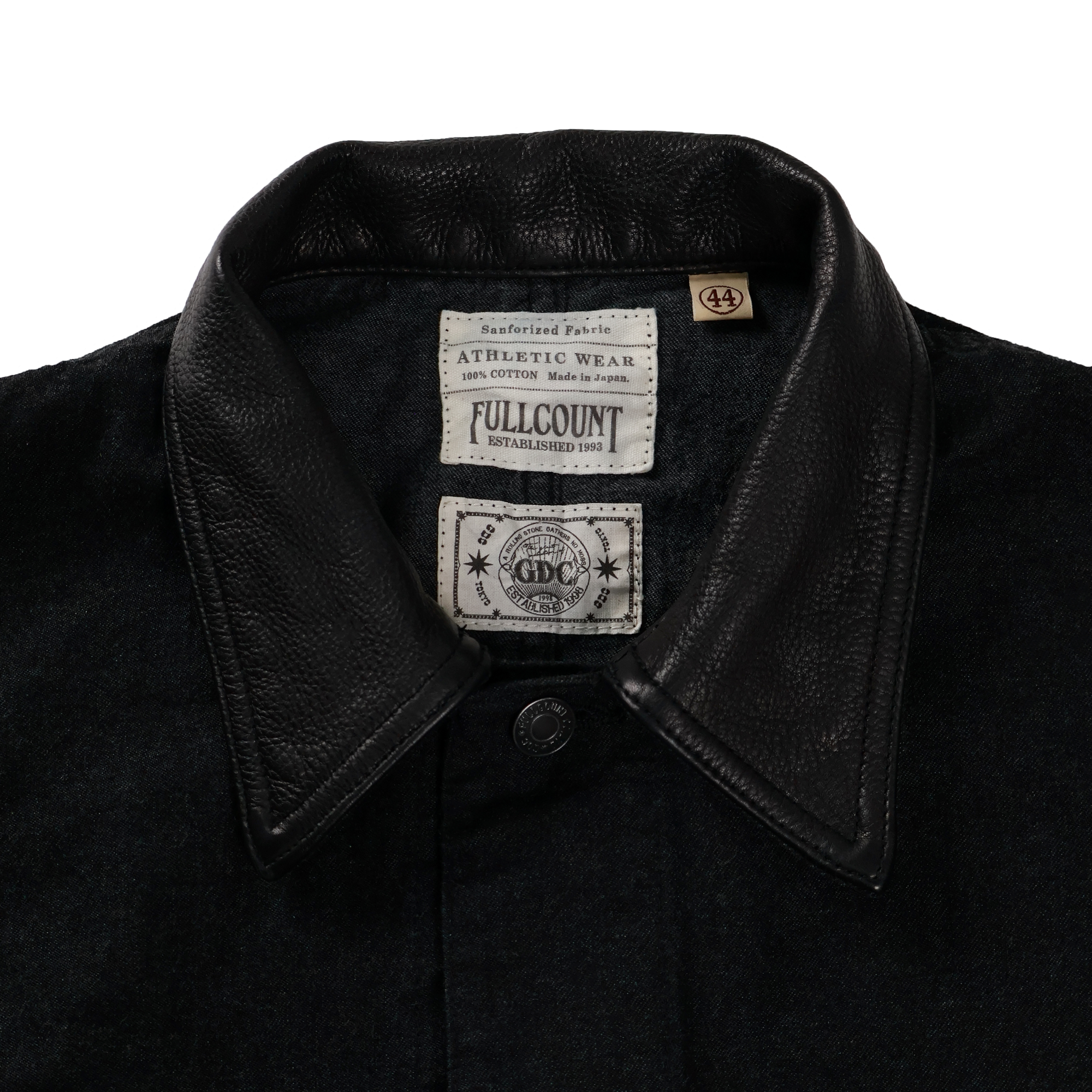 【26AW】GFC2001 Leather Collar Denim Chore Jacket