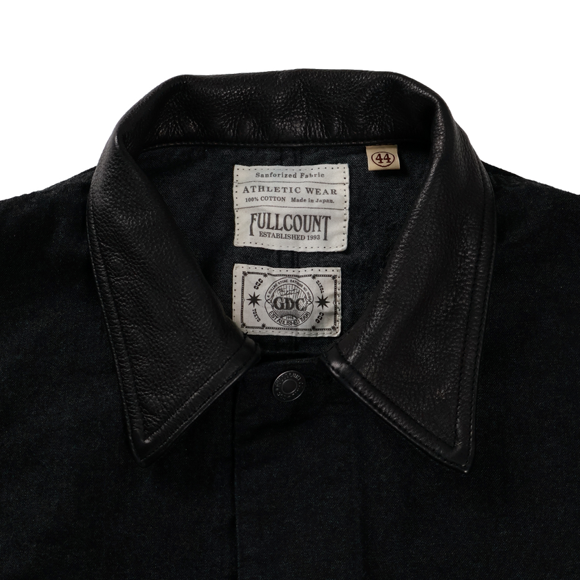 【26AW】GFC2001 Leather Collar Denim Chore Jacket