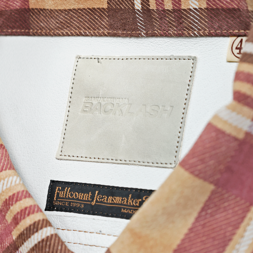 【2025AW】FL-4000 Suede Leather Check Work Shirt